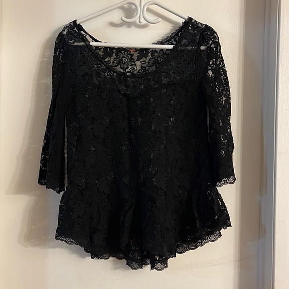 Free people baby doll lace top - Picture 1 of 6